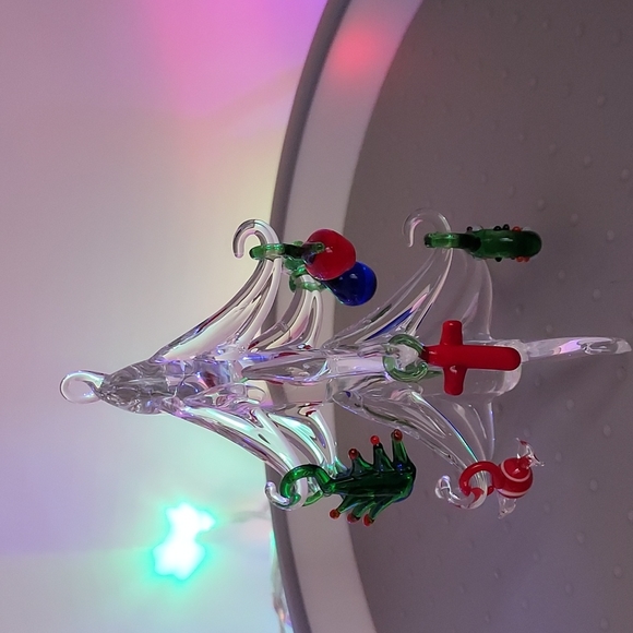 4pc Lot, Vtg. Blown Glass Christmas Trees - Picture 4 of 7